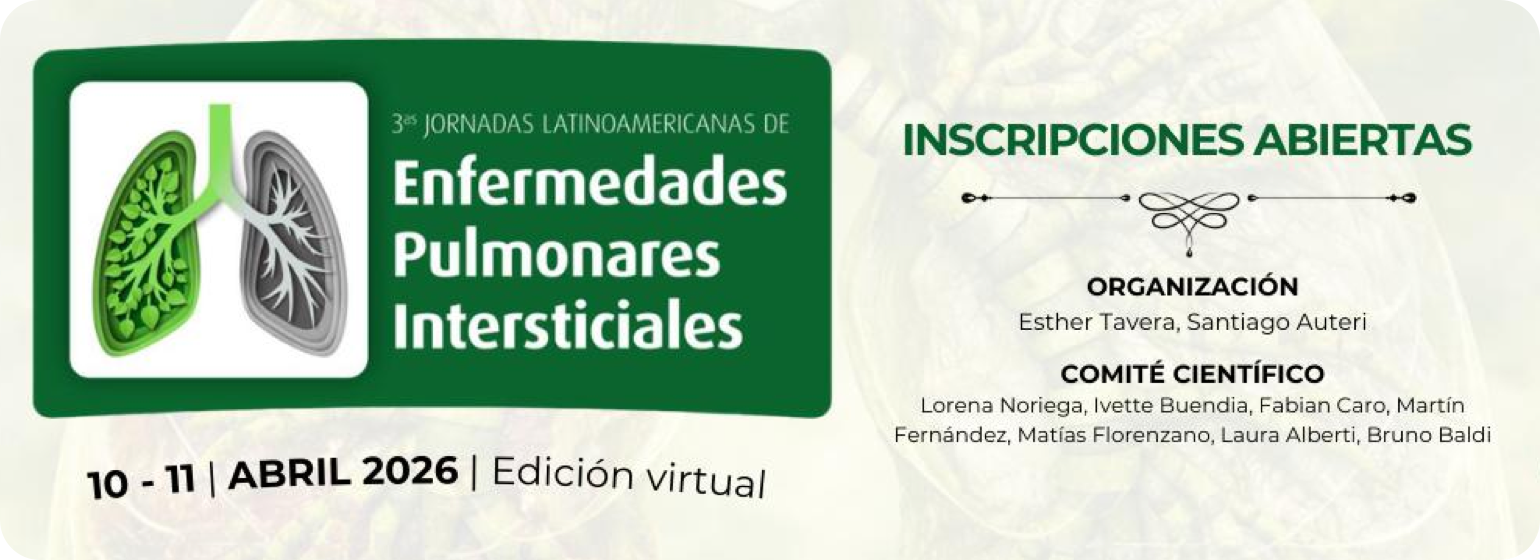 3ª JORNADAS LATINOAMERICANAS DE Enfermedades Pulmonares Intersticiales